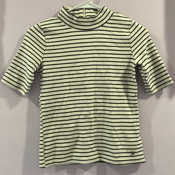 Abercrombie & Fitch white mock neck tee - Picture 1 of 4